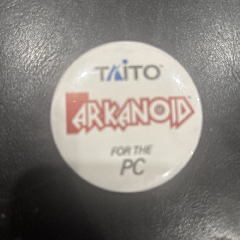 Taito Arkanoid For PC Vintage Promotional Pinback Button Rare Gaming